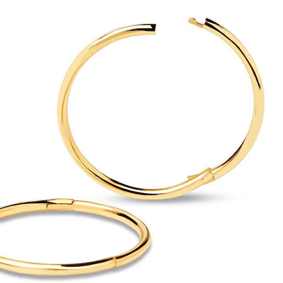 Earrings Zales | Pdpaola™ At Zales Endless 18.0Mm Hoop Earrings In 18K Gold