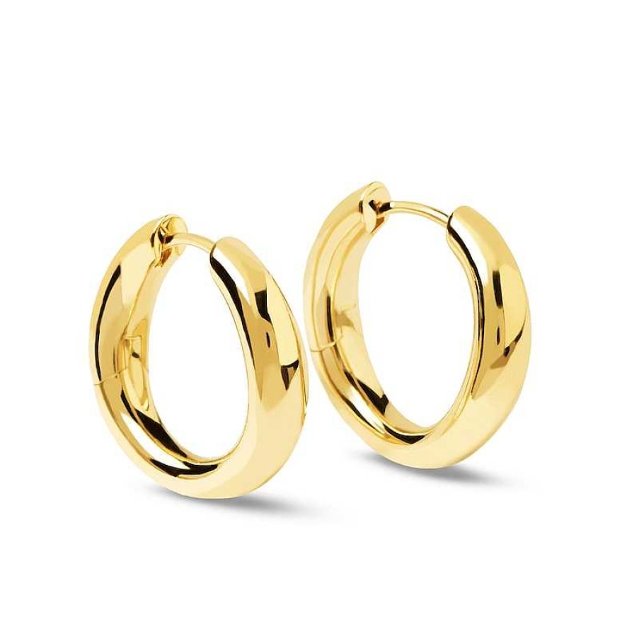 Earrings Zales | Pdpaola™ At Zales 5.5Mm Hoop Earrings In 18K Gold Plated Brass