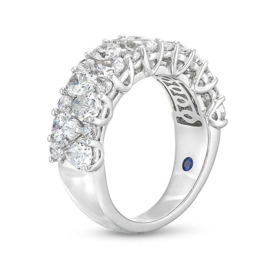 Rings Zales | True Lab-Created Diamonds By Vera Wang Love 3 Ct. T.W. Pear Mirror Band In 14K White Gold (F/Vs2)