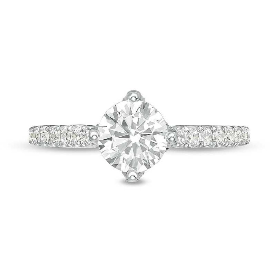 Zales Vera Wang Love Collection 5/8 CT. T.w. Diamond Double Frame Engagement  Ring in 14K White Gold | Hamilton Place