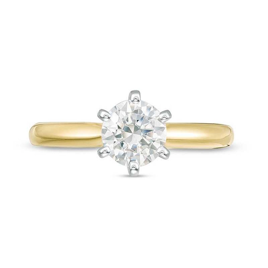 Rings Zales | 1 Ct. Certified Diamond Solitaire Engagement Ring In 14K Gold (I/I2)