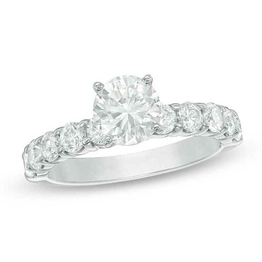 Rings Zales | 2 Ct. T.W. Diamond Engagement Ring In 14K White Gold