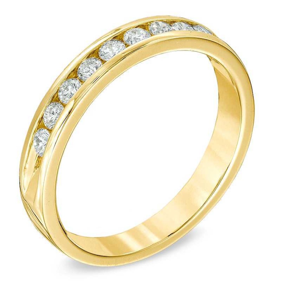 Rings Zales | 1/2 Ct. T.W. Diamond Channel Band In 14K Gold