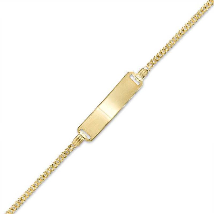 Bracelets Zales | Child'S Id Bracelet In 14K Gold – 6.0"