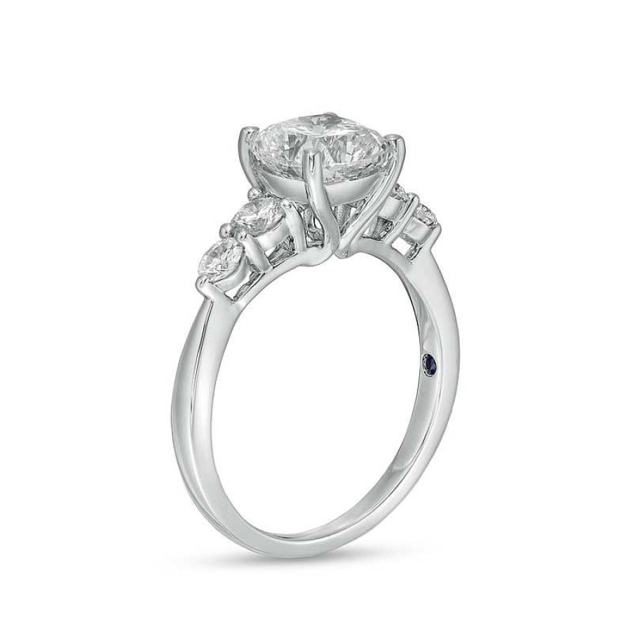 Rings Zales | True Lab-Created Diamonds By Vera Wang Love 2-1/2 Ct. T.W. Five Stone Engagement Ring In 14K White Gold (F/Vs2)