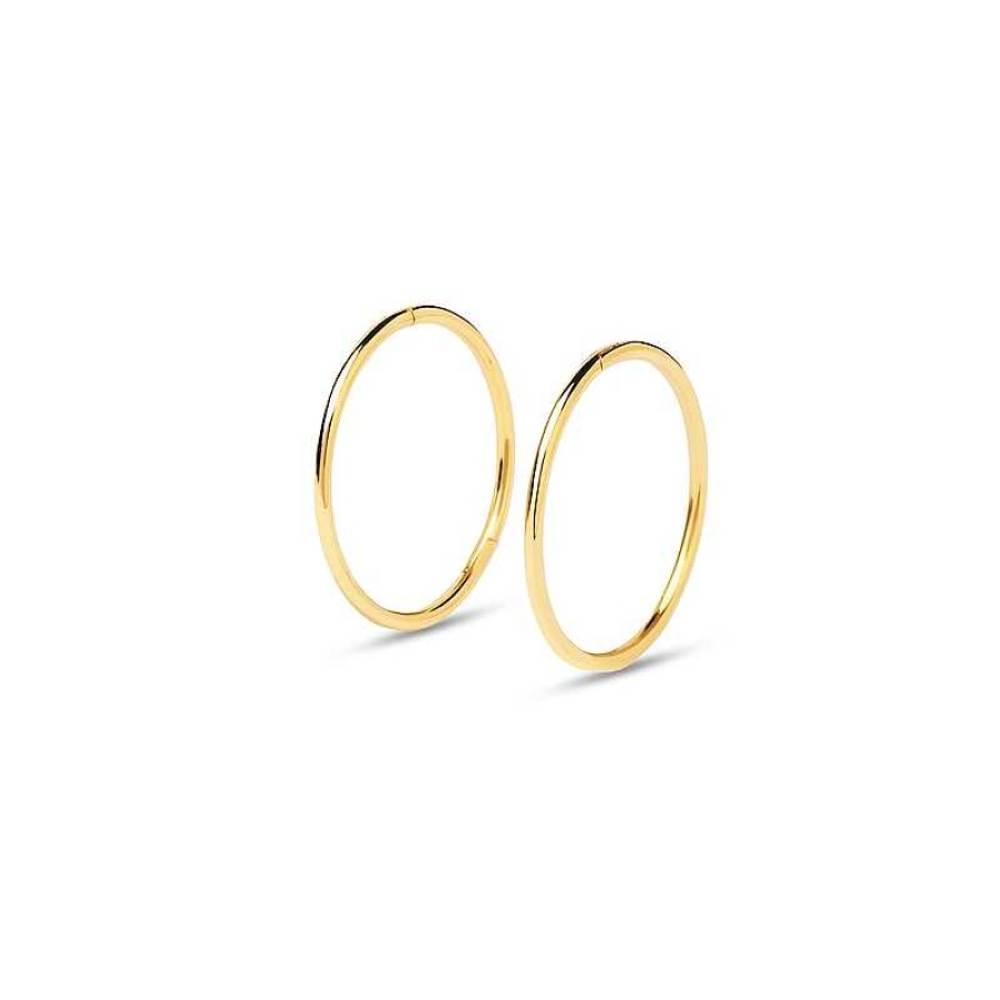 Earrings Zales | Pdpaola™ At Zales Endless 12.0Mm Hoop Earrings In 18K Gold