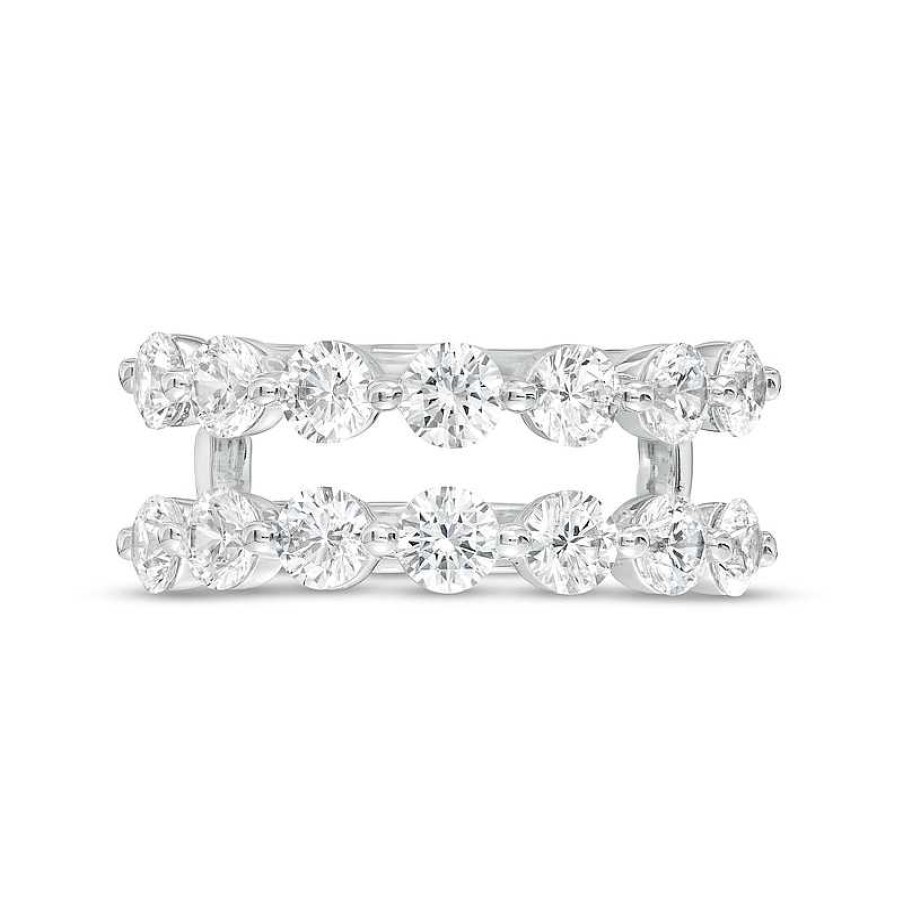 Rings Zales | 2 Ct. T.W. Certified Lab-Created Diamond Solitaire Enhancer In 14K White Gold (F/Vs2)