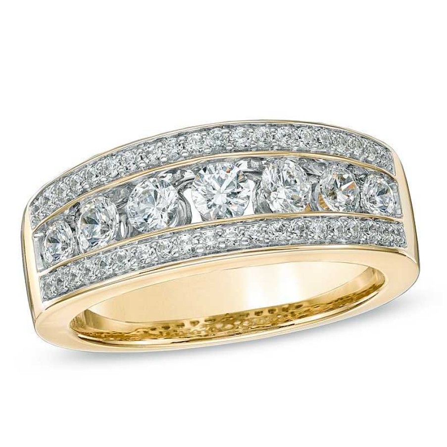 Rings Zales | 1 Ct. T.W. Diamond Seven Stone Band In 14K Gold