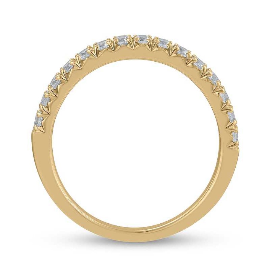 Rings Zales | 1/2 Ct. T.W. Certified Lab-Created Diamond Anniversary Band In 14K Gold (F/Vs2)