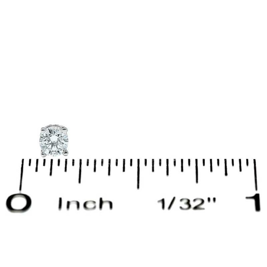 Earrings Zales | 1/3 Ct. T.W. Diamond Solitaire Stud Earrings In 14K White Gold (I/I1)