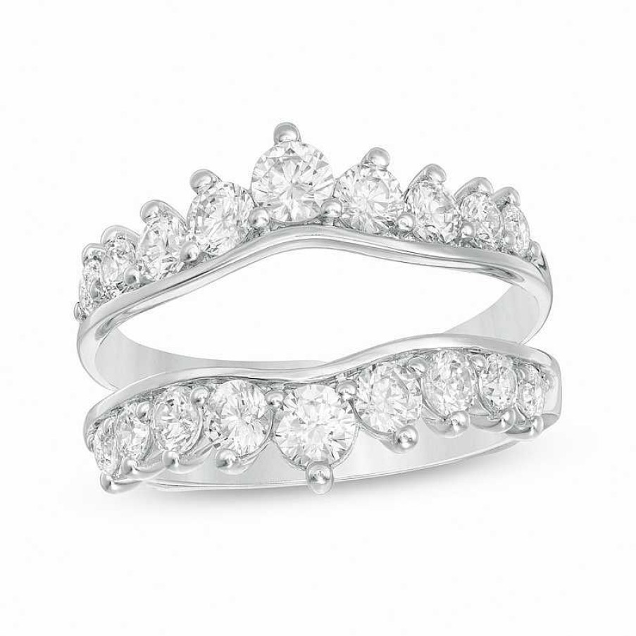 Rings Zales | 1-1/2 Ct. T.W. Diamond Solitaire Enhancer In 14K White Gold