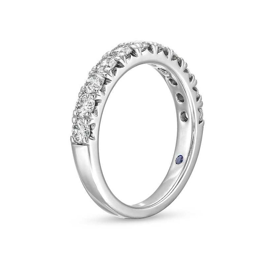 Rings Zales | Vera Wang Love Collection 1 Ct. T.W. Diamond Eleven Stone Anniversary Band In 14K White Gold (I/Si2)