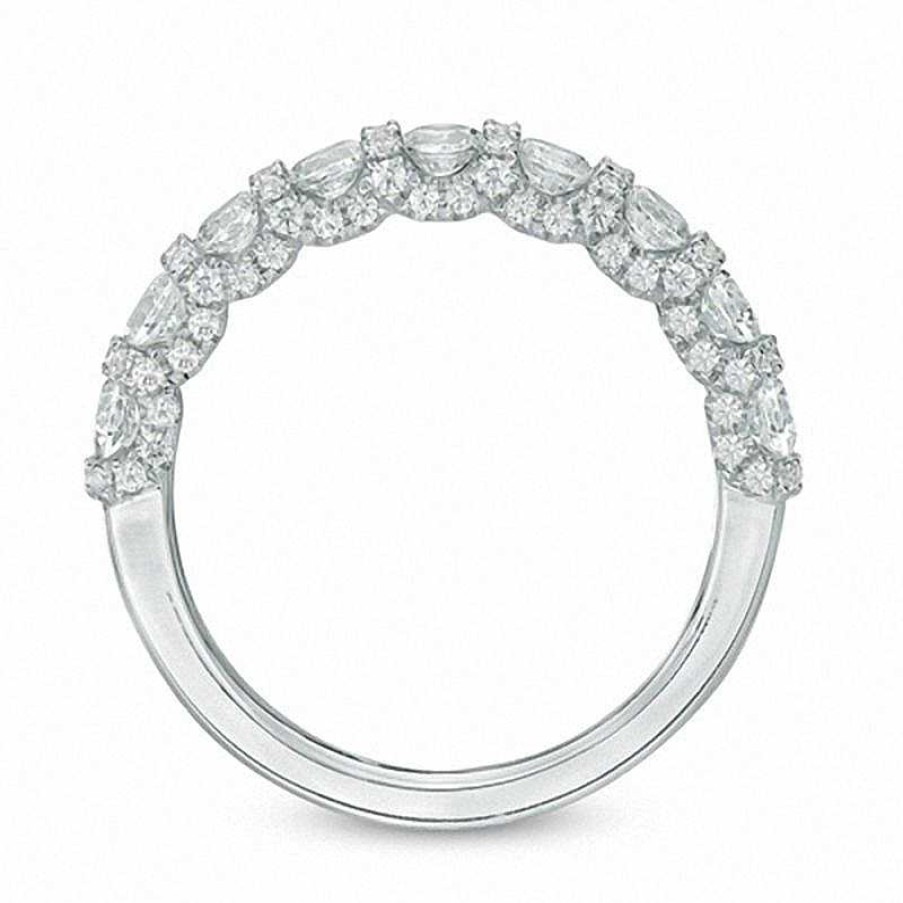 Rings Zales | Vera Wang Love Collection 1-1/5 Ct. T.W. Diamond Band In 14K White Gold