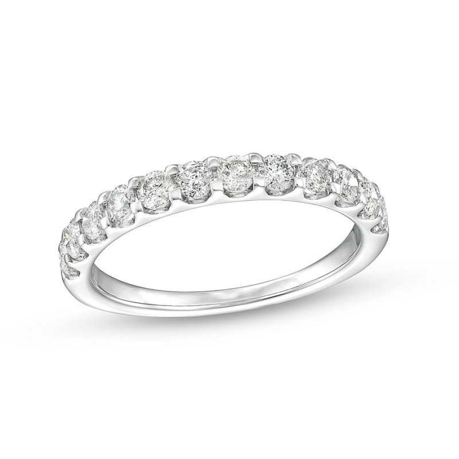 Rings Zales | 3/4 Ct. T.W. Diamond Wedding Band In 10K White Gold