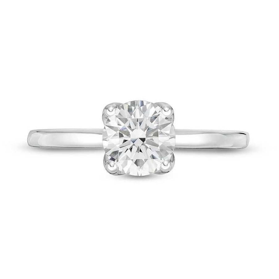 Rings Zales | 1 Ct. T.W. Gia-Graded Diamond Solitaire Engagement Ring In 18K White Gold (I/Vs2)