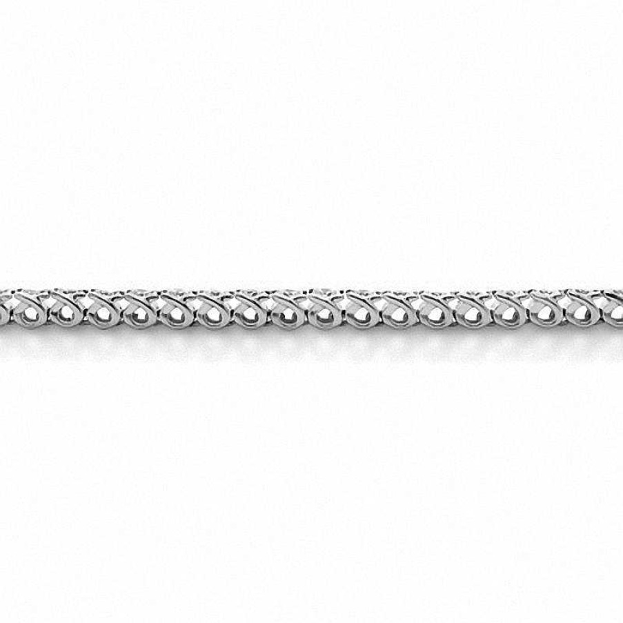 Bracelets Zales | 1 Ct. T.W. Diamond Cluster Tennis Bracelet In Sterling Silver (H-I/I2-I3)