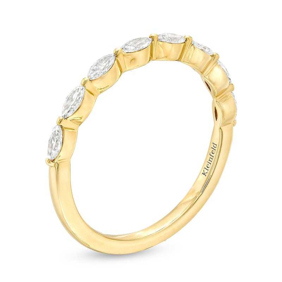 Rings Zales | Kleinfeld® X Zales 1/2 Ct. T.W. Certified Marquise Lab-Created Diamond Eight Stone Anniversary Band In 18K Gold (F/Vs2)