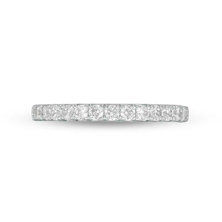 Rings Zales | 1/2 Ct. T.W. Certified Lab-Created Diamond Band In 14K White Gold (F/Vs2)