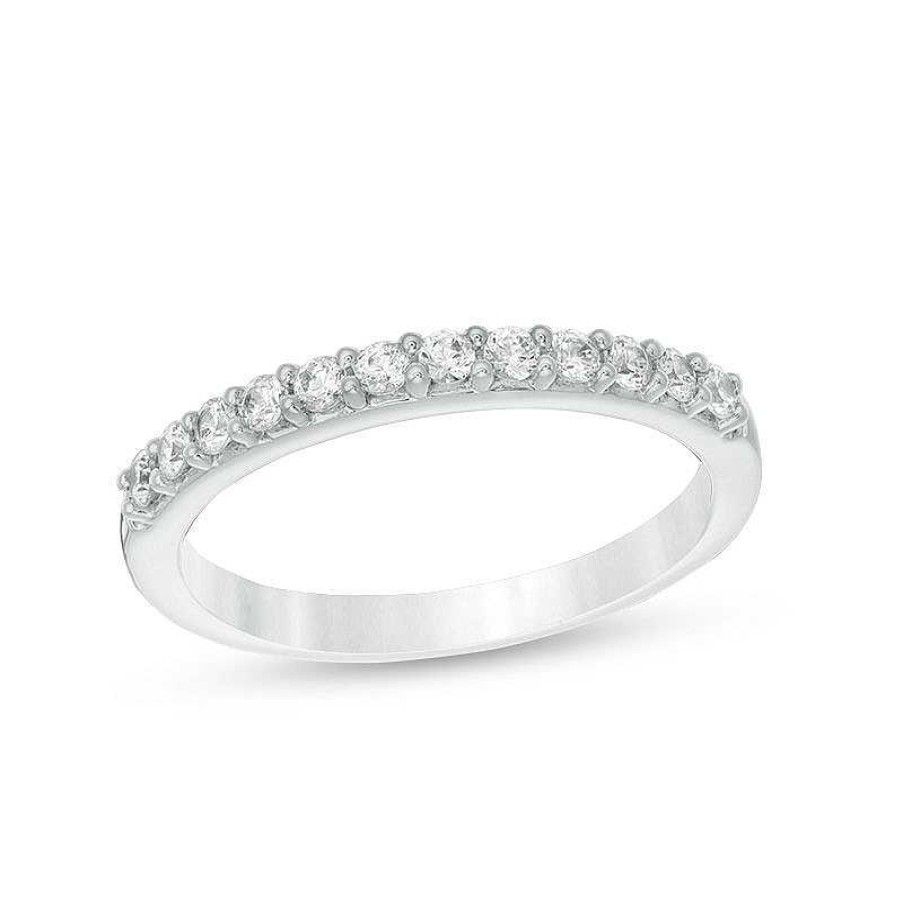 Rings Zales | 1/3 Ct. T.W. Diamond Band In 18K White Gold