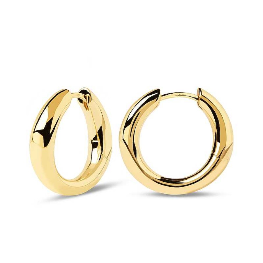 Earrings Zales | Pdpaola™ At Zales 5.5Mm Hoop Earrings In 18K Gold Plated Brass