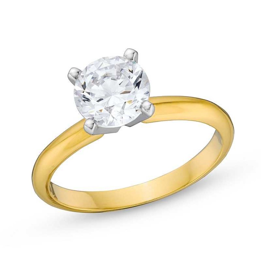 Rings Zales | 1-1/2 Ct. Certified Lab-Created Diamond Solitaire Engagement Ring In 14K Gold (I/Si2)