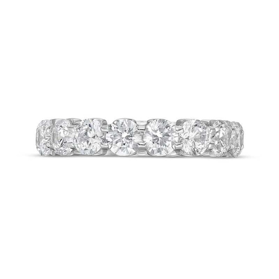 Rings Zales | 4 Ct. T.W. Certified Lab-Created Diamond Eternity Anniversary Band In 14K White Gold (F/Vs2)