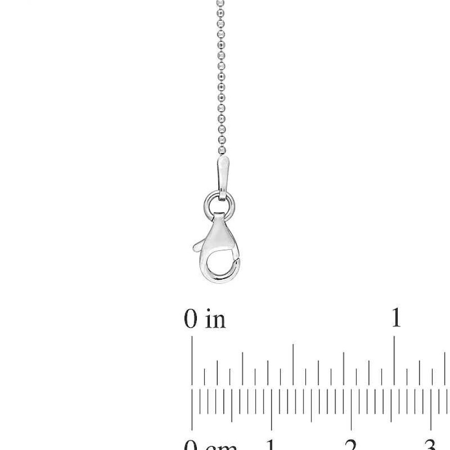 Bracelets Zales | 1.0Mm Ball Chain Anklet In Sterling Silver - 9"