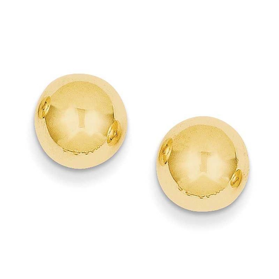 Earrings Zales | 9.0Mm Ball Stud Earrings In 14K Gold