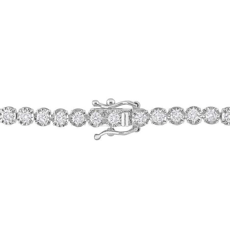 Bracelets Zales | 2-5/8 Ct. T.W. Diamond Tennis Bracelet In 14K White Gold