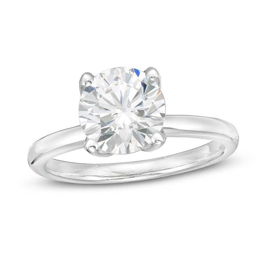 Rings Zales | 2 Ct. T.W. Gia-Graded Diamond Solitaire Engagement Ring In 18K White Gold (I/Vs2)