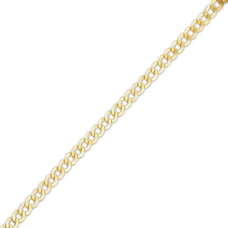 Bracelets Zales | 2.7Mm Solid Curb Chain Bracelet In 14K Gold - 7.5"