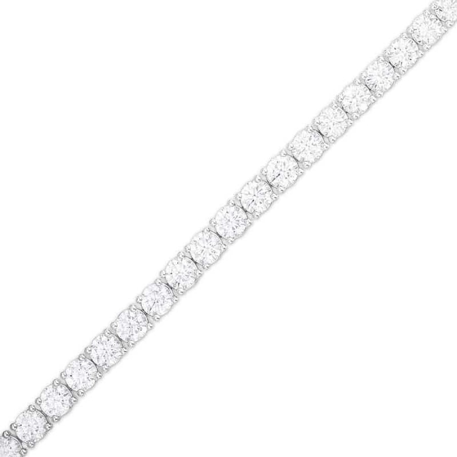 Bracelets Zales | 9 Ct. T.W. Diamond Tennis Bracelet In 14K White Gold – 7.25"