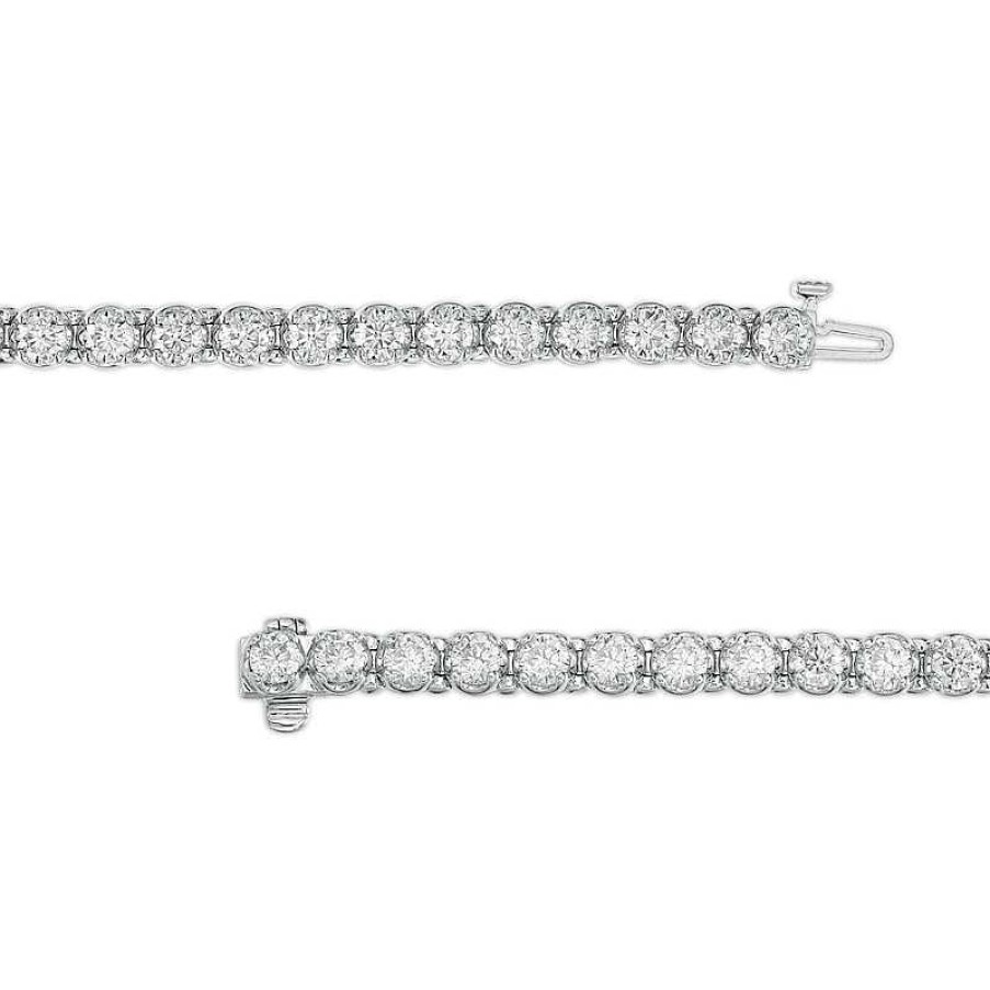 Bracelets Zales | 8 Ct. T.W. Diamond Tennis Bracelet In 10K White Gold