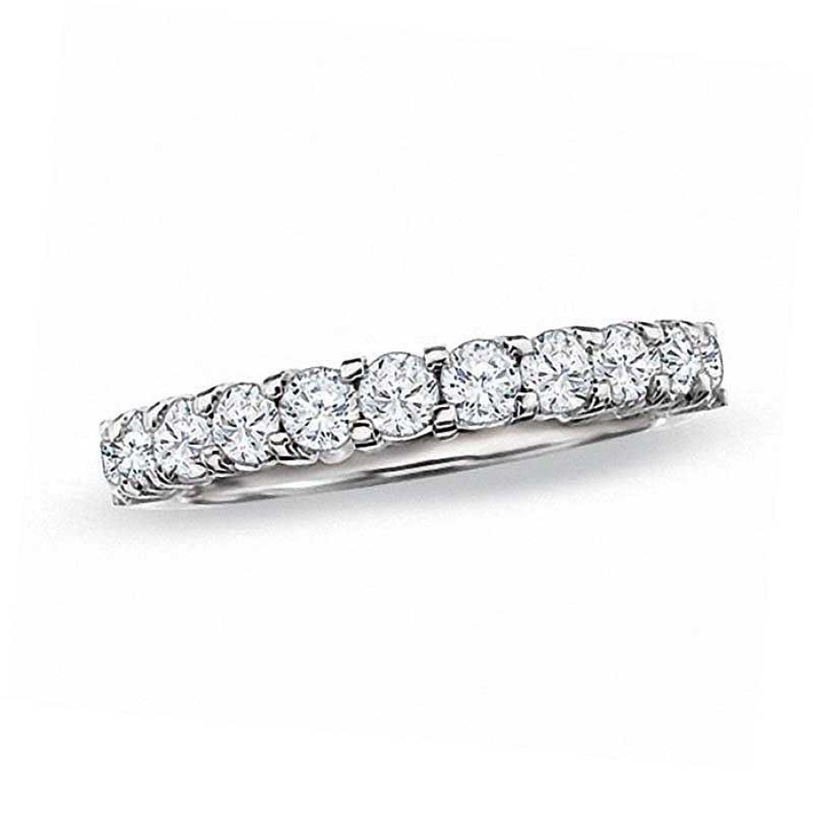 Rings Zales | 1 Ct. T.W. Diamond Prong Band In 14K White Gold