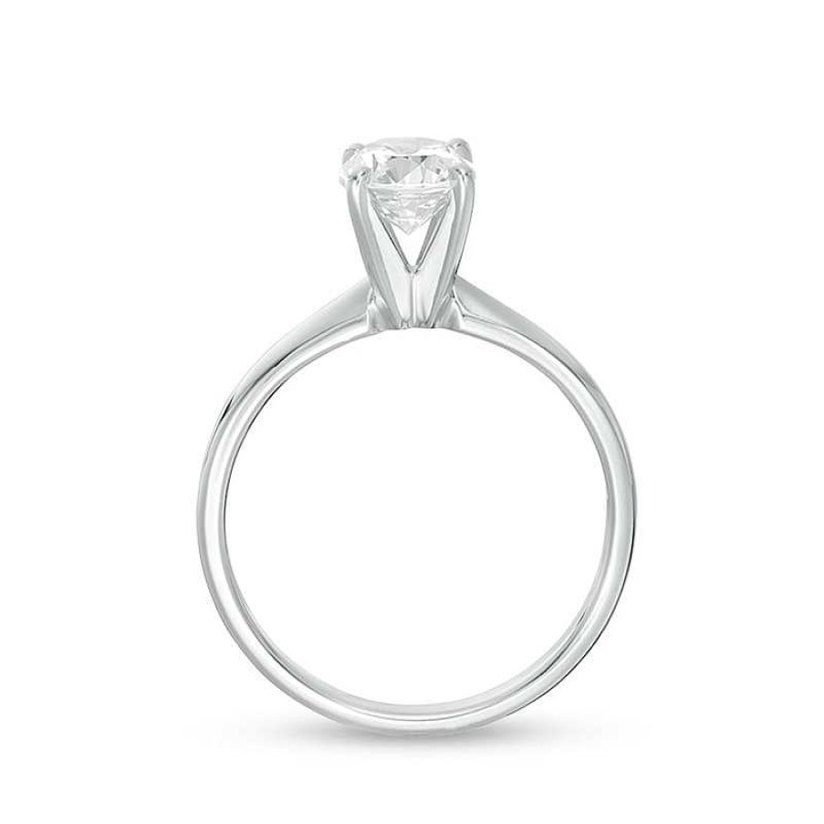 Rings Zales | 1 Ct. Certified Diamond Solitaire Engagement Ring In 14K White Gold (I/I1)