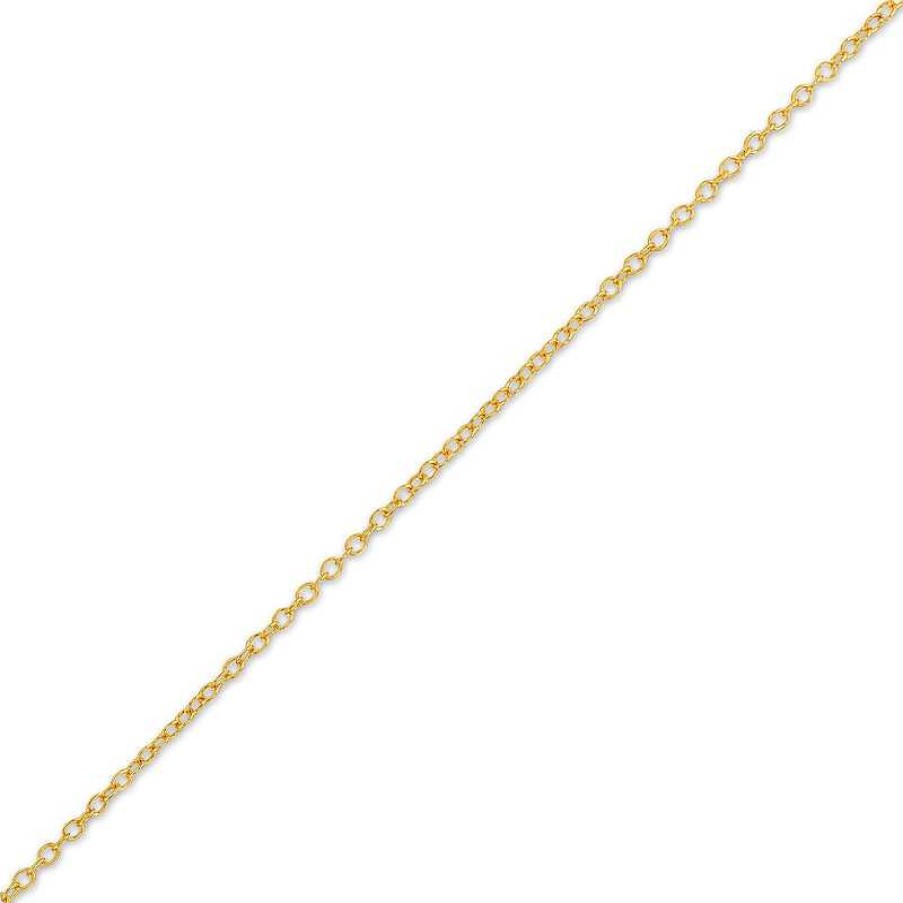 Bracelets Zales | Pdpaola™ At Zales Adjustable Solid Cable Chain Charm Bracelet In Sterling Silver With 18K Gold Plate