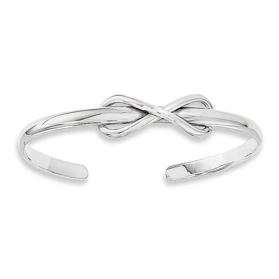 Bracelets Zales | Infinity Cuff In Sterling Silver - 8.0"