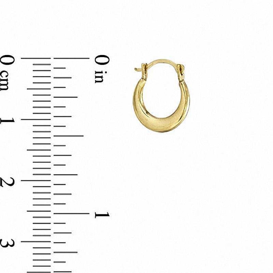 Earrings Zales | Child'S Polished Hoop Earrings In 14K Gold