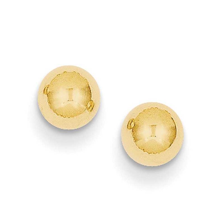 Earrings Zales | 5.0Mm Ball Stud Earrings In 14K Gold