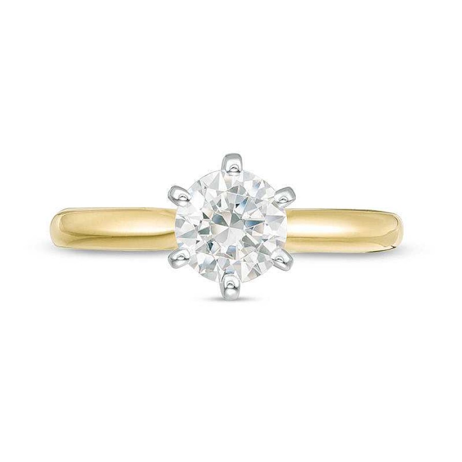 Rings Zales | 1 Ct. Certified Diamond Solitaire Engagement Ring In 14K Gold (I/I2)