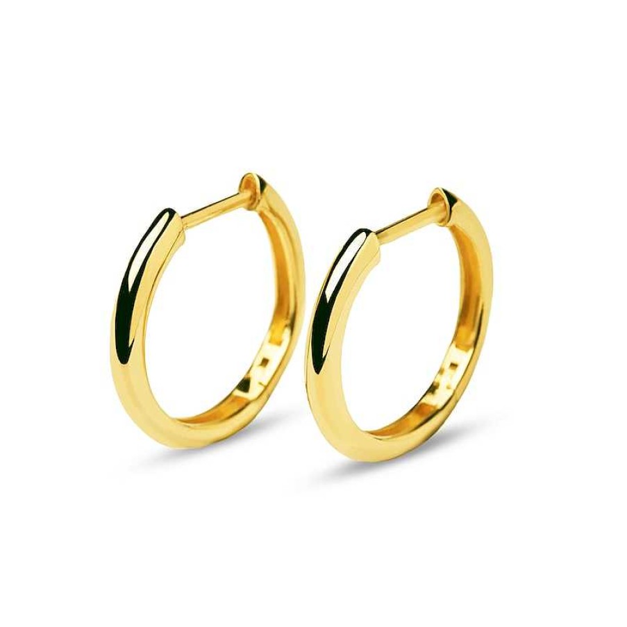 Earrings Zales | Pdpaola™ At Zales 2.45Mm Huggie Hoop Earrings In 18K Gold