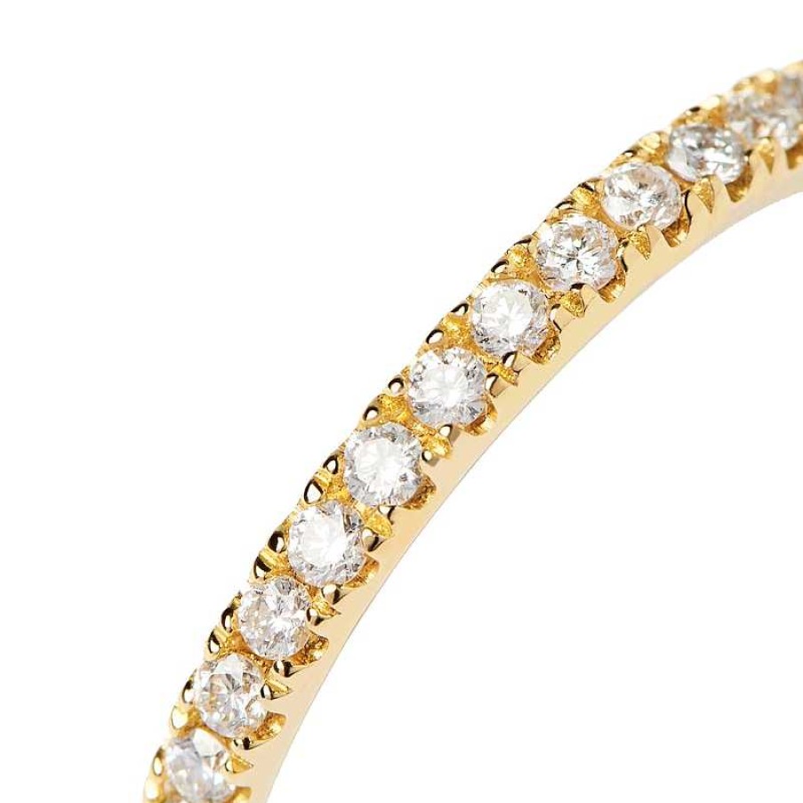 Rings Zales | Pdpaola™ At Zales 1/2 Ct. T.W. Lab-Created Diamond Eternity Band In 18K Gold - Size 6.75