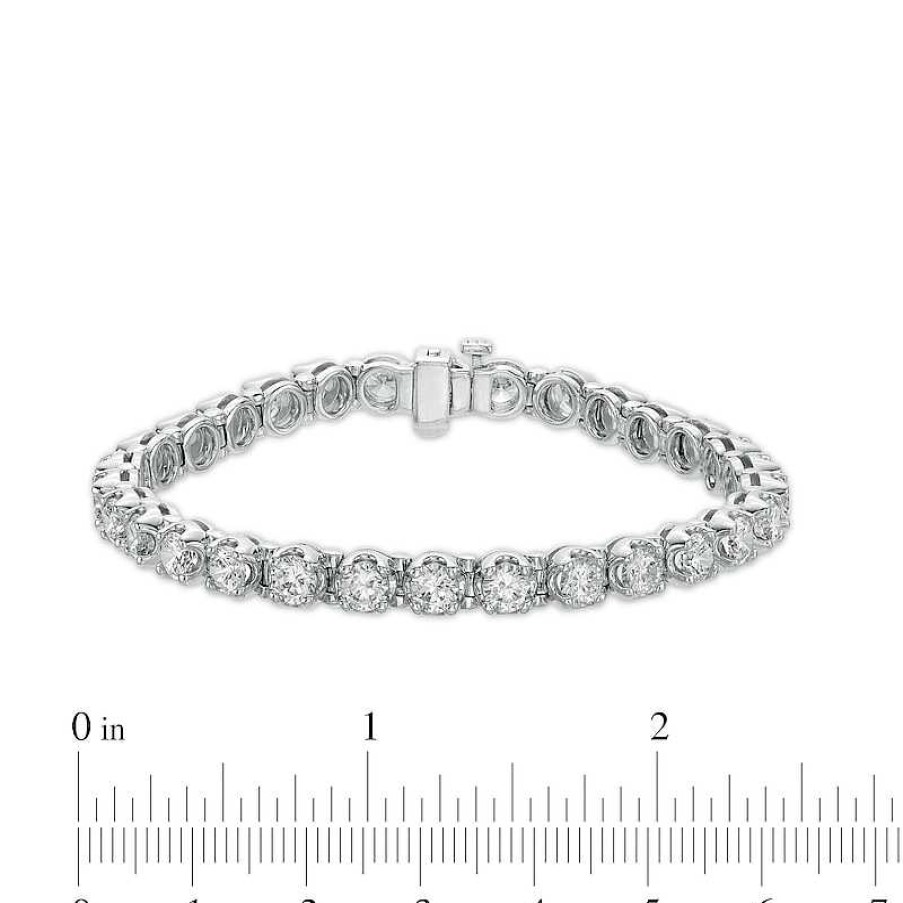 Bracelets Zales | 10 Ct. T.W. Diamond Tennis Bracelet In 10K White Gold