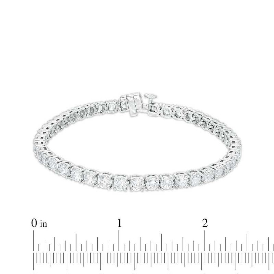 Bracelets Zales | 9 Ct. T.W. Diamond Tennis Bracelet In 14K White Gold – 7.25"