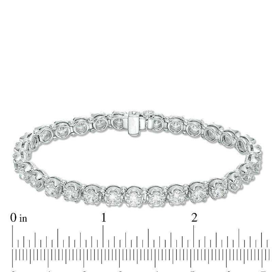 Bracelets Zales | 10 Ct. T.W. Diamond Tennis Bracelet In 10K White Gold