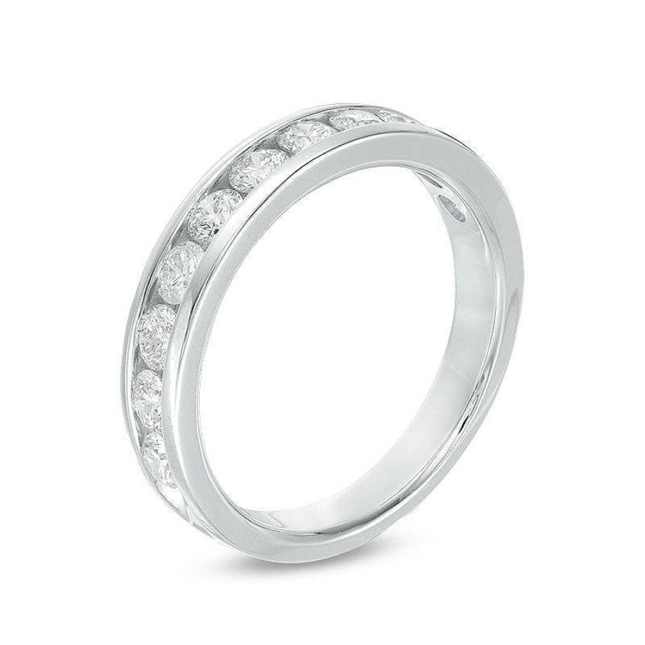 Rings Zales | 1 Ct. T.W. Diamond Channel Band In 14K White Gold