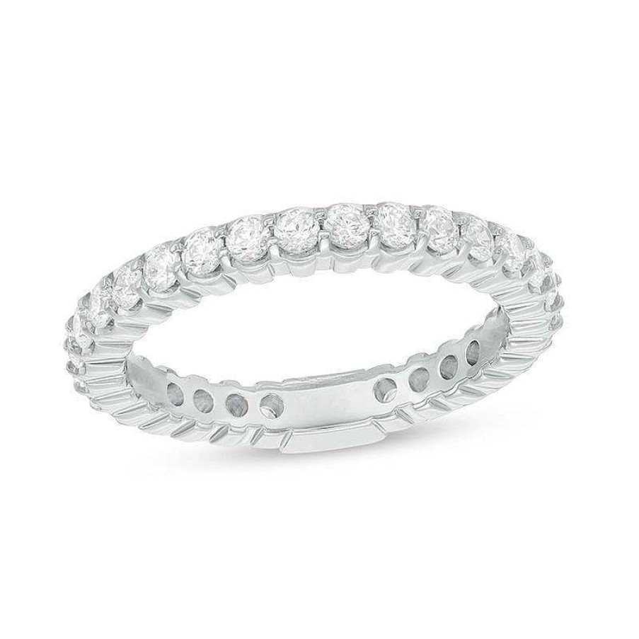 Rings Zales | 1 Ct. T.W. Diamond Eternity Band In 14K White Gold - Size 7