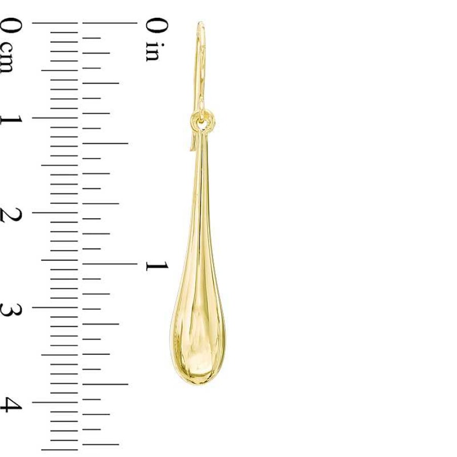 Earrings Zales | Elongated Teardrop Earrings In 14K Gold