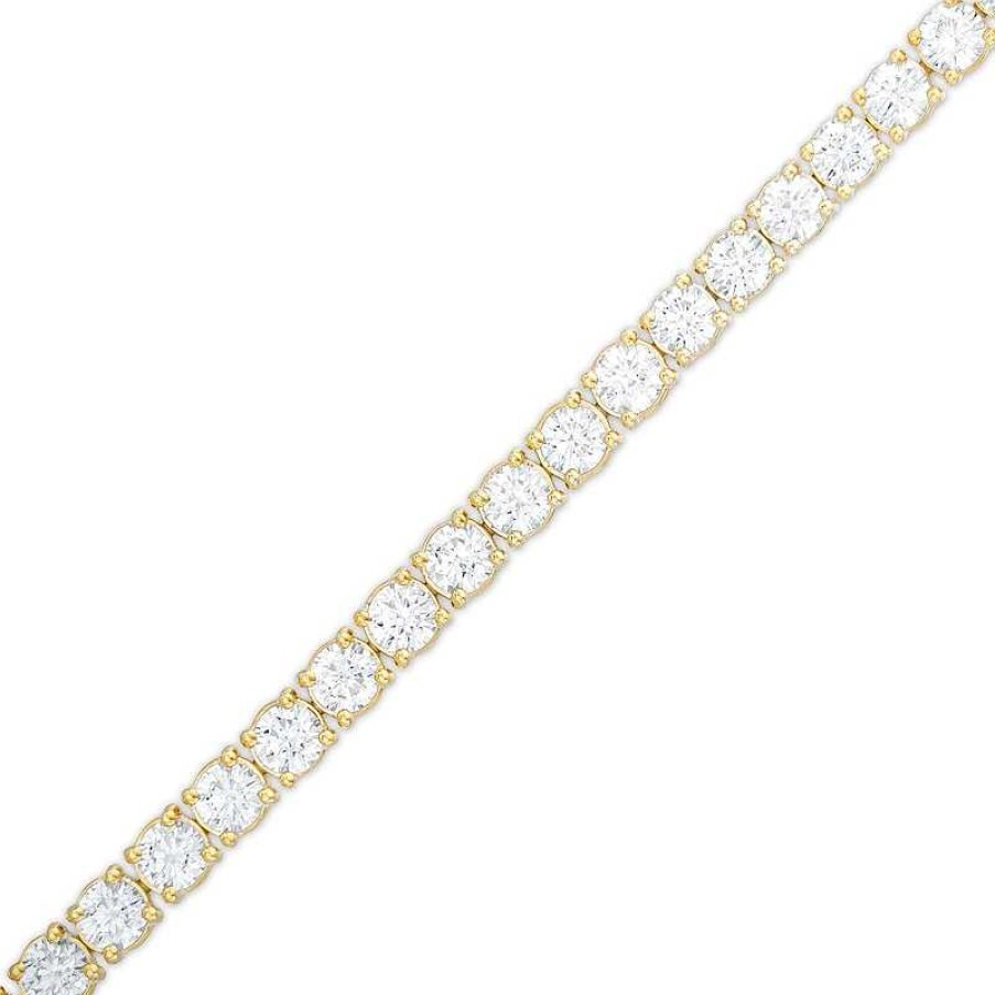 Bracelets Zales | 9 Ct. T.W. Diamond Tennis Bracelet In 14K Gold - 7.25"